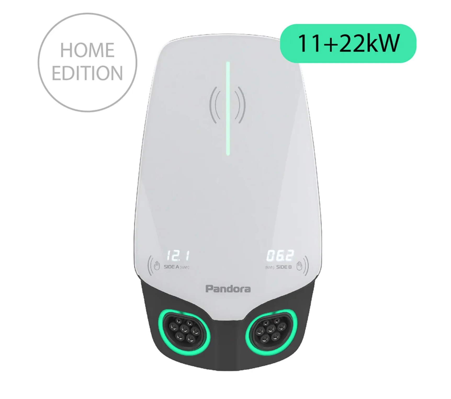 Настенная зарядная станция Pandora Wall-E DUO Home Edition AC 11+22 кВт