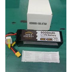 Аккумулятор для FPV дронов LiPo 6S 9000mAh 22.2V 100C