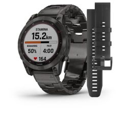 Fenix 7 Sapphire Solar титановый угольно-серый DLC с угольно-серым титановым DLC браслетом