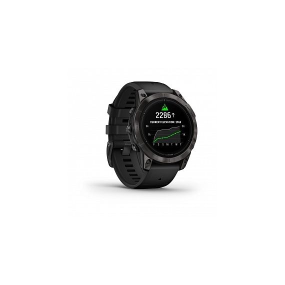 Умные часы EPIX PRO (Gen 2) Sapphire Edition 47 мм, титановый, угольно-серый DLC, черный ремешок