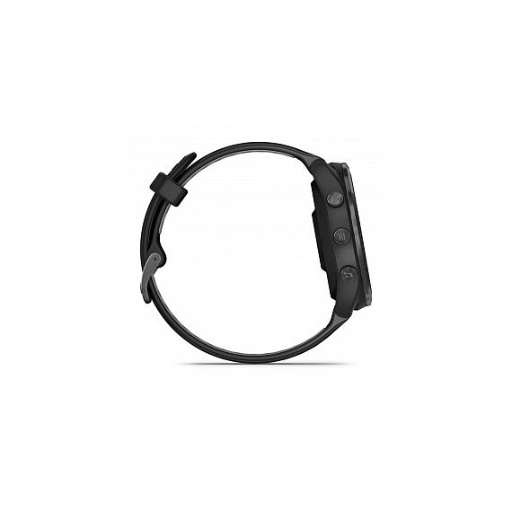 Умные часы FORERUNNER 965 черные, темно-серый DLC титановый безель, с черным ремешком