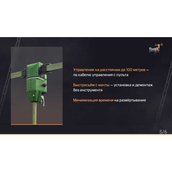 Поворотный механизм антенн(ПМА)