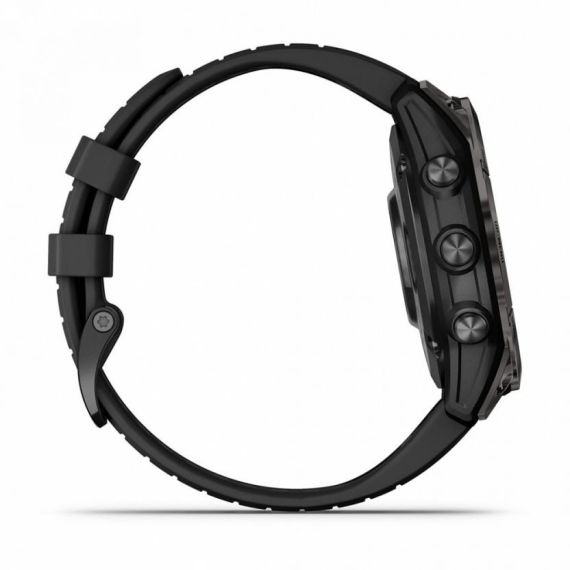 Умные часы Garmin EPIX PRO (Gen 2) Sapphire Edition 47 мм, титановый, угольно-серый DLC, черный ремешок, изображение 4