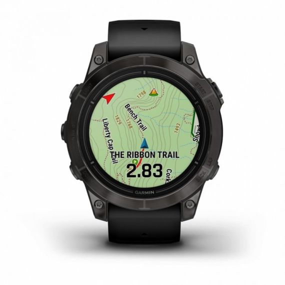 Умные часы Garmin EPIX PRO (Gen 2) Sapphire Edition 47 мм, титановый, угольно-серый DLC, черный ремешок, изображение 6