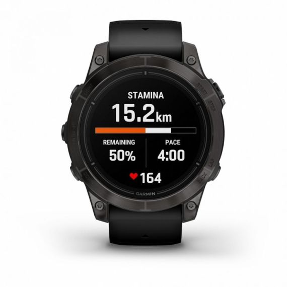 Умные часы Garmin EPIX PRO (Gen 2) Sapphire Edition 47 мм, титановый, угольно-серый DLC, черный ремешок, изображение 8