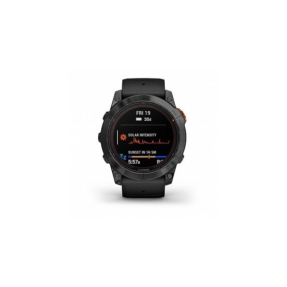 Умные часы FENIX 7X PRO Solar Edition серый корпус и черным ремешком