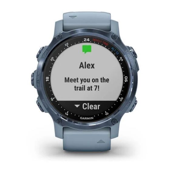 Garmin DESCENT MK2S голубой корпус c силиконовым ремешком цвета морской пены