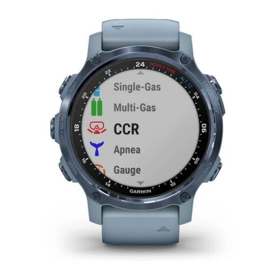 Garmin DESCENT MK2S голубой корпус c силиконовым ремешком цвета морской пены