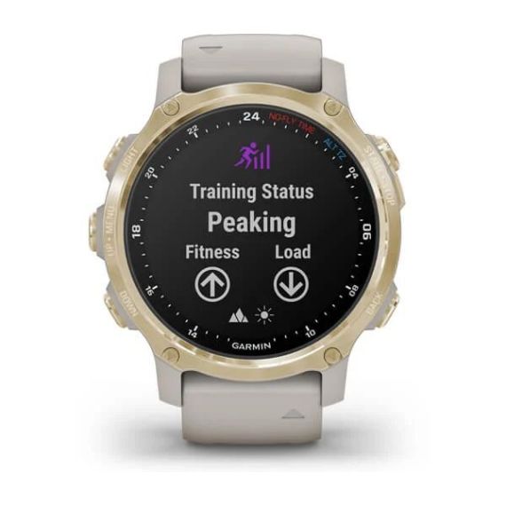 Garmin DESCENT MK2S светло-золотистый корпус со светло-песочным силиконовым ремешком, изображение 4