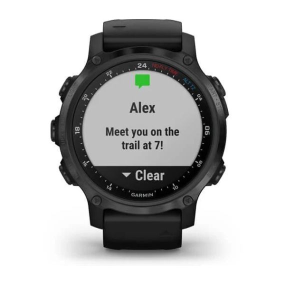 Garmin Descent Mk2s угольно-серый корпус с DLC-покрытием, черный силиконовый ремешок, изображение 7