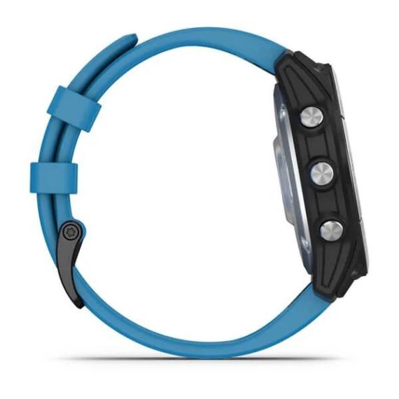 Умные часы Garmin QUATIX 7 с синим силиконовым ремешком, изображение 6