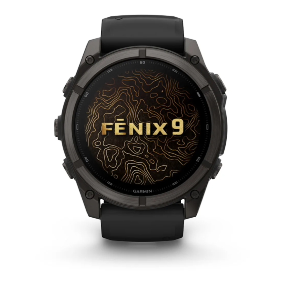 Умные часы Garmin Fenix 9, 51 мм, AMOLED, Sapphire Carbon Gray DLC Titanium with Black Silicone Band, изображение 9