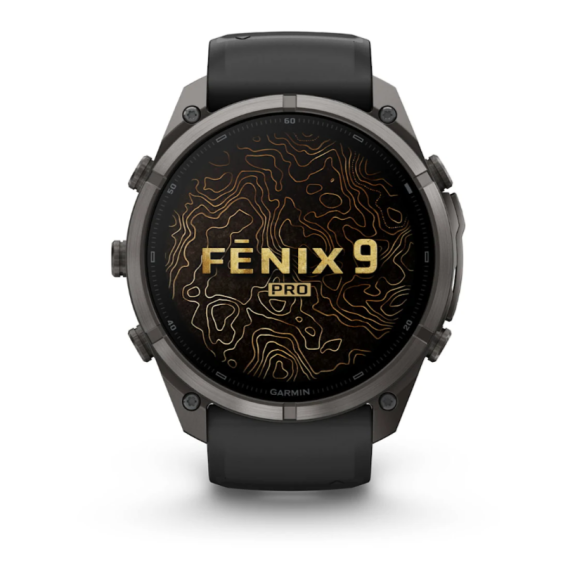 Умные часы Garmin Fenix 9 PRO INREACH, 51 мм, AMOLED, Sapphire Carbon Gray DLC Titanium with Black/Pebble Gray Silicone Band, изображение 9