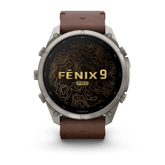 Умные часы Garmin Fenix 9 PRO INREACH, 51 мм, AMOLED, Sapphire Titanium with Walnut Leather Band, изображение 9