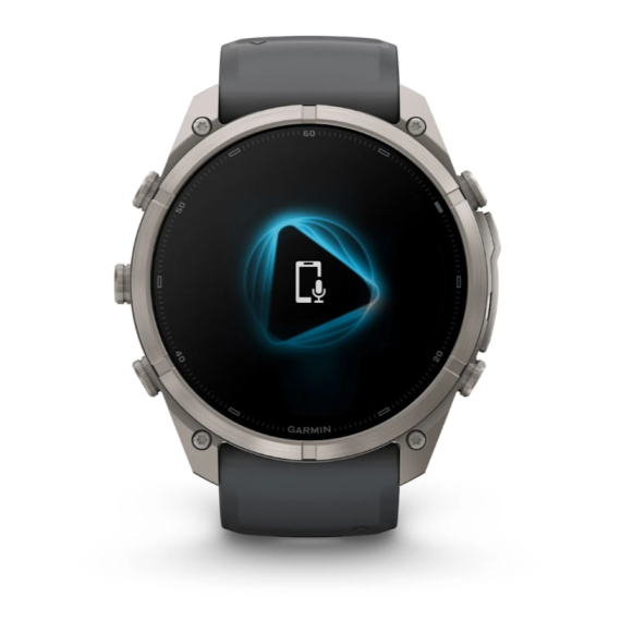 Умные часы Garmin Fenix 9 PRO INREACH, 51 мм, AMOLED, Sapphire Titanium with Graphite/Black Silicone Band, изображение 2