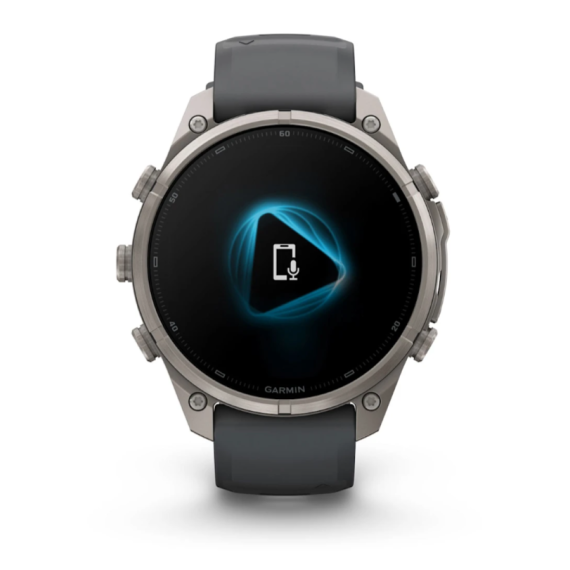Умные часы Garmin Fenix 9 PRO INREACH, 47 мм, AMOLED, Sapphire Titanium with Graphite/Black Silicone Band, изображение 8