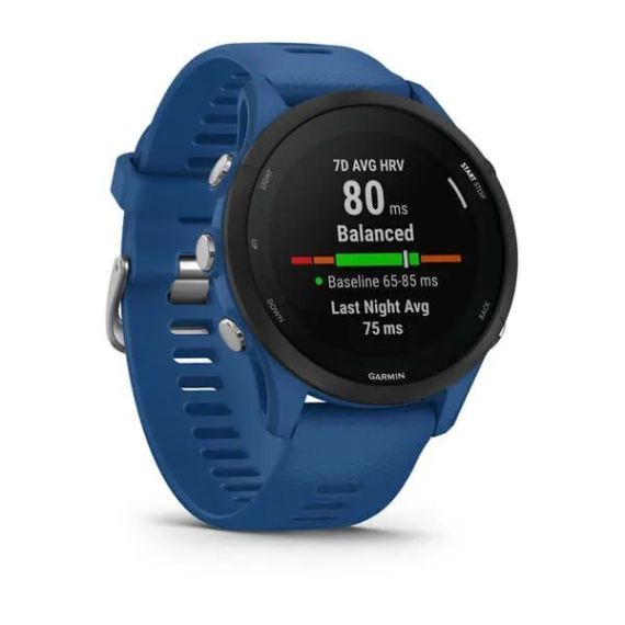 Умные часы Garmin FORERUNNER 255 с синим ремешком
