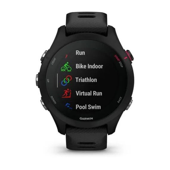 Умные часы Garmin FORERUNNER 255S Music с черным ремешком