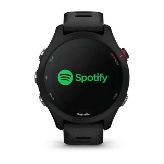 Умные часы Garmin FORERUNNER 255S Music с черным ремешком