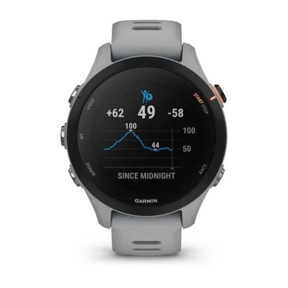 Умные часы Garmin FORERUNNER 255S со светло-серым ремешком