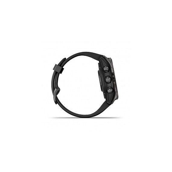 Умные часы FENIX 7S PRO Sapphire Solar титановый угольно-серый DLC с силиконовым ремешком