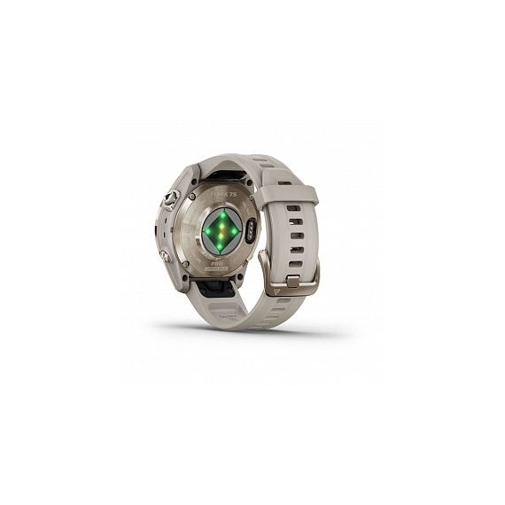 Умные часы FENIX 7S PRO Sapphire Solar золотистый корпус со светло-песочным ремешком