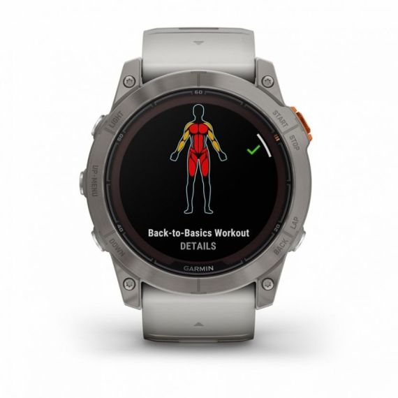 Умные часы Garmin FENIX 7X PRO Sapphire Solar Edition Титановый корпус с дымчато-серым оранжевым ремешком