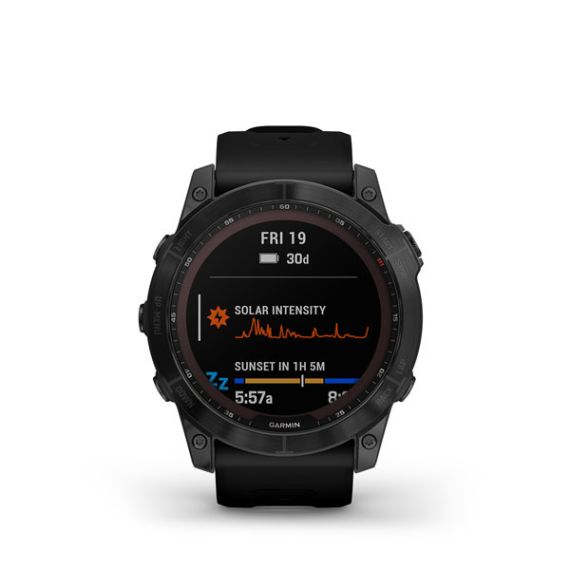 Умные часы Garmin Fenix 7X Sapphire Solar TITAN Carbon Gray DLC