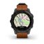 Garmin EPIX (Gen 2) Sapphire титановый черный с коричневым кожаным ремешком