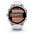 Умные часы Garmin Fenix 8, 43 мм, AMOLED, Silver with White Stone silicone band