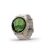 Умные часы Garmin Fenix 8, 43 мм, AMOLED, Sapphire soft gold stainless steel with fog gray leather band plus fog gray/dark sandstone silicone band