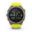 Умные часы Garmin Fenix 8, 51 мм, Solar, Sapphire Titanium with AMP yellow/graphite silicone band