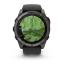Умные часы Garmin Fenix 8 PRO, 47 мм, AMOLED, Sapphire, Titanium with Graphite/Black Silicone Band