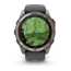Умные часы Garmin Fenix 8 PRO, 51 мм, AMOLED, Sapphire, Titanium with Graphite/Black Silicone Band