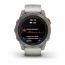 Умные часы FENIX 7 PRO Sapphire Solar титановый серый с серо-оранжевым ремешком