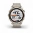 Умные часы FENIX 7S PRO Sapphire Solar золотистый корпус с кожаным ремешком цвета известняка