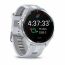 Умные часы FORERUNNER 965 белые, титановый безель, с белым ремешком