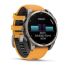 Умные часы Garmin Fenix 8, 47 мм, AMOLED, Sapphire Titanium with spark orange/graphite silicone band