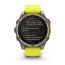 Умные часы Garmin Fenix 8, 47 мм, Solar, Sapphire titanium with an amp yellow/graphite silicone band