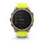 Умные часы Garmin Fenix 8, 47 мм, Solar, Sapphire titanium with an amp yellow/graphite silicone band