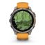 Умные часы Garmin Fenix 8, 51 мм, AMOLED, Sapphire Titanium with spark orange/graphite silicone band