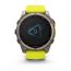 Умные часы Garmin Fenix 8, 51 мм, Solar, Sapphire Titanium with AMP yellow/graphite silicone band