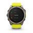 Умные часы Garmin Fenix 8, 51 мм, Solar, Sapphire Titanium with AMP yellow/graphite silicone band