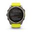 Умные часы Garmin Fenix 8, 51 мм, Solar, Sapphire Titanium with AMP yellow/graphite silicone band
