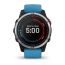 Умные часы Garmin QUATIX 7 с синим силиконовым ремешком, изображение 3