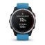 Умные часы Garmin QUATIX 7 с синим силиконовым ремешком