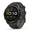 Умные часы Garmin Fenix 9 PRO, 47 мм, AMOLED, Sapphire Carbon Gray DLC Titanium with Black/Pebble Gray Silicone