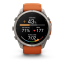 Умные часы Garmin Fenix 9 PRO INREACH, 51 мм, AMOLED, Sapphire Titanium with Autumn Orange/Spark Orange Silicone Band, изображение 7