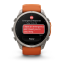 Умные часы Garmin Fenix 9 PRO INREACH, 51 мм, AMOLED, Sapphire Titanium with Autumn Orange/Spark Orange Silicone Band, изображение 4