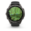 Умные часы Garmin Fenix 9 PRO INREACH, 43 мм, AMOLED, Sapphire Carbon Gray DLC Titanium with Black/Pebble Gray Silicone Band, изображение 6
